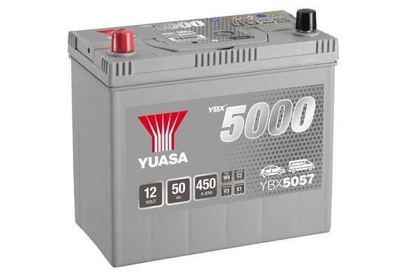 BATERIE DE PORNIRE YUASA YBX5057 - Compatibil cu ASTON MARTIN, BEDFORD, CHERY, DAIHATSU, GEELY, GME, HONDA, HYUNDAI, MAHINDRA, M