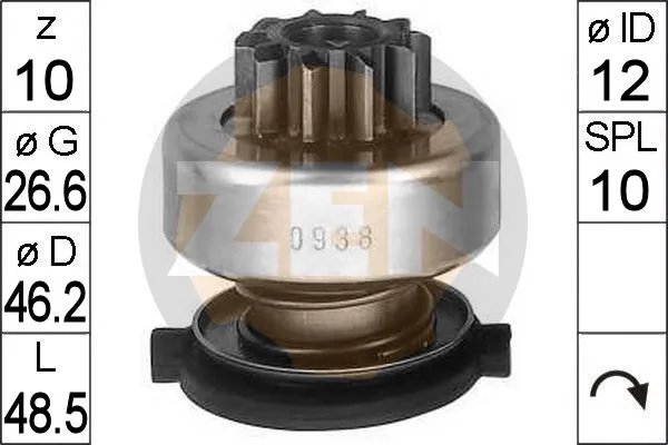 Cuplaj unisens electromotor ERA ZN0938