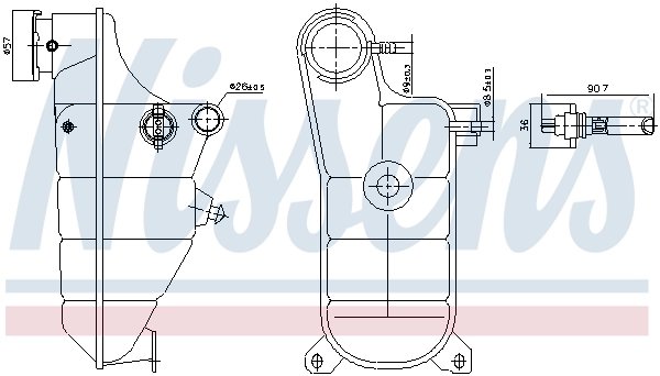 VAS EXPANSIUNE LICHID RACIRE NISSENS 996364 - Compatibil cu MERCEDES-BENZ