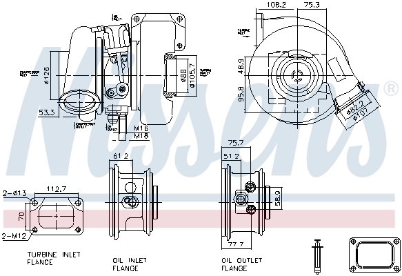 TURBINA NISSENS 93727 - Compatibil cu IVECO