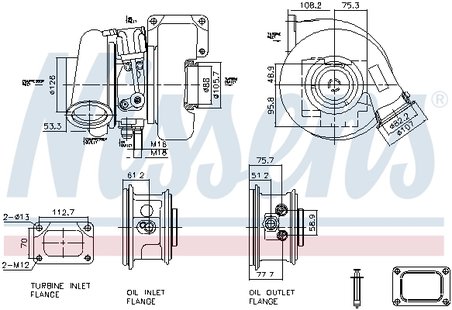 TURBINA NISSENS 93727 - Compatibil cu IVECO