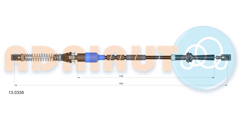 CABLU ACCELERATIE ADRIAUTO 13.0336 - Piesa auto compatibila cu mai multe marci