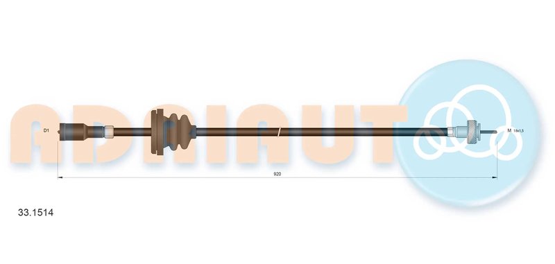 ARBORE TAHOMETRU ADRIAUTO 33.1514 - Piesa auto compatibila cu mai multe marci