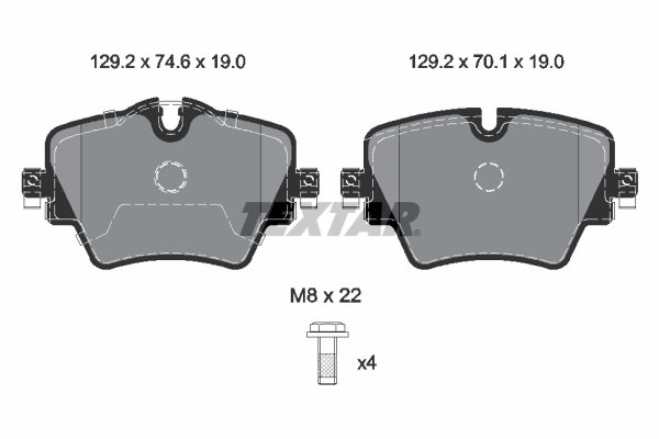 Set placute frana Textar 2561705