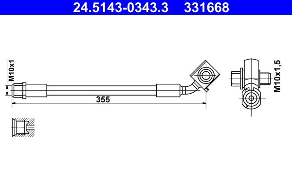 Furtun frana ATE 24.5143-0343.3