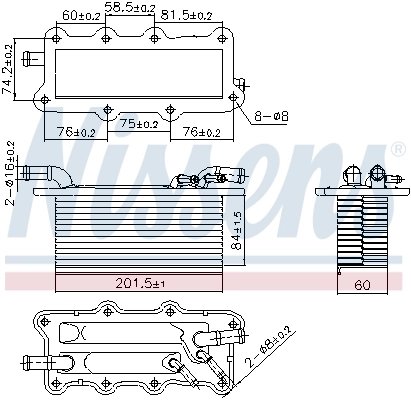 INTERCOOLER NISSENS 96122 - Compatibil cu AUDI, SEAT, SKODA, VW