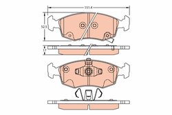 Set placute frana TRW GDB2301
