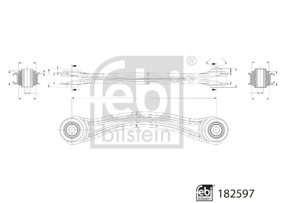 Brat suspensie Febi Bilstein 182597