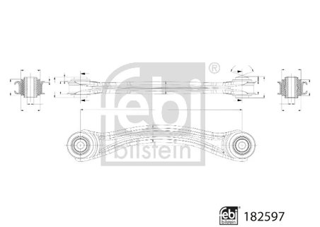 Brat suspensie Febi Bilstein 182597