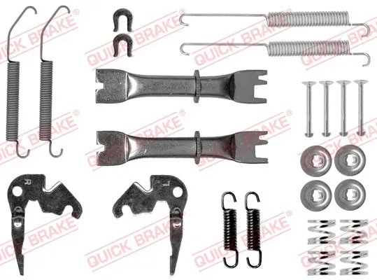 SET ACCESORII SABOTI FRANA QUICK BRAKE 105-0033S - Compatibil cu CITROEN, MITSUBISHI, PEUGEOT