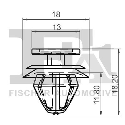 CLIPS, ACOPERIRE DECORATIVA SI PROTECTIE FA1 11-40045.10 - Compatibil cu AUDI, CITROEN, DACIA, PEUGEOT, RENAULT, SEAT, VOLVO