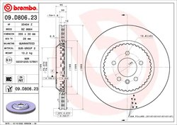 Disc frana Brembo 09.D806.23