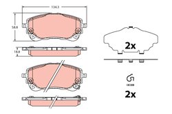 Set placute frana TRW GDB2349
