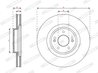 Disc frana Ferodo DDF3074C