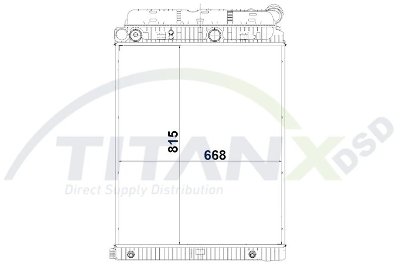 Radiator racire motor TITANX RX119015