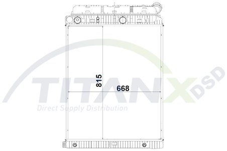 Radiator racire motor TITANX RX119015
