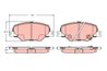 SET PLACUTE FRANA TRW GDB2424 - Compatibil cu OPEL, VAUXHALL