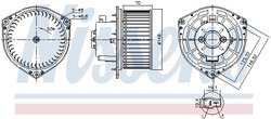 Ventilator habitaclu Nissens 87454