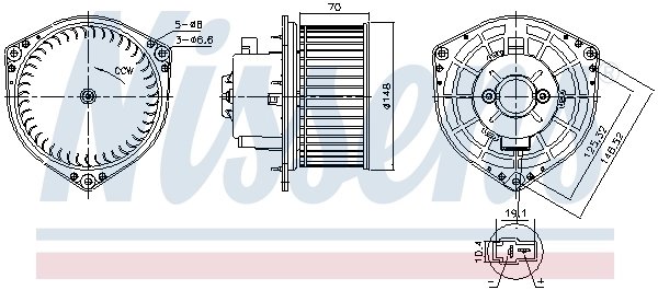 VENTILATOR HABITACLU NISSENS 87454 - Compatibil cu CHEVROLET, DAEWOO