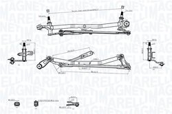 Legaturi stergator parbriz Magneti Marelli 085570736010