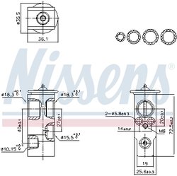 SUPAPA EXPANSIUNE CLIMA NISSENS 999455 - Compatibil cu TOYOTA