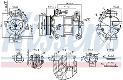 COMPRESOR CLIMATIZARE NISSENS 891186 - Compatibil cu JEEP