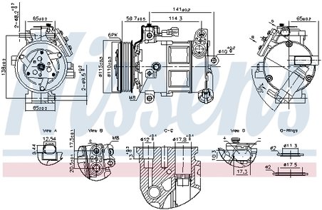 Compresor climatizare Nissens 891186