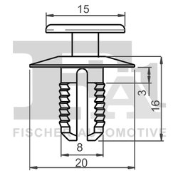 CLIPS, ACOPERIRE DECORATIVA SI PROTECTIE FA1 10-20002.10 - Compatibil cu BMW, MERCEDES-BENZ, VOLVO
