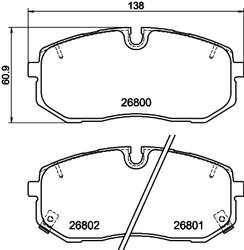Set placute frana Textar 2680001