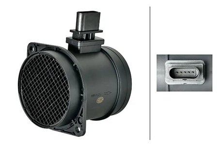 SENZOR DEBITMETRU AER HELLA 8ET 358 166-551 - Compatibil cu AUDI, SKODA, VW