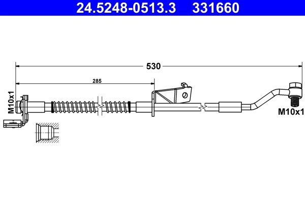 FURTUN FRANA ATE 24.5248-0513.3 - Compatibil cu HYUNDAI