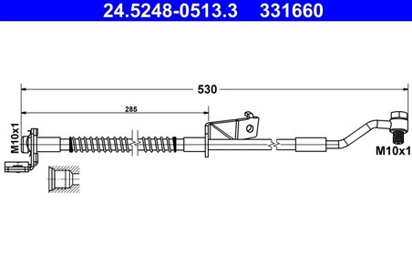 FURTUN FRANA ATE 24.5248-0513.3 - Compatibil cu HYUNDAI