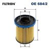 FILTRU ULEI FILTRON OE 684/2 - Compatibil cu OPEL, VAUXHALL