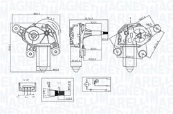 Motor stergator Magneti Marelli 064071200010
