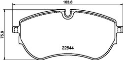 Set placute frana Textar 2264403
