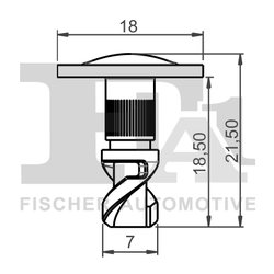 CLIPS, ACOPERIRE DECORATIVA SI PROTECTIE FA1 11-40094.10 - Compatibil cu AUDI, SEAT, SKODA, VW