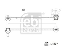 Bieleta stabilizator Febi Bilstein 184407