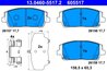 Set placute frana ATE 13.0460-5517.2