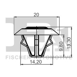 CLIPS, ACOPERIRE DECORATIVA SI PROTECTIE FA1 14-10005.10 - Compatibil cu MERCEDES-BENZ