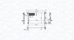 Radiator racire motor Magneti Marelli 350213217900