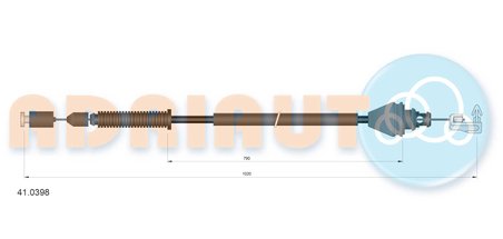 Cablu acceleratie Adriauto 41.0398