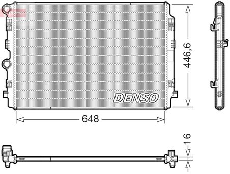 Radiator racire motor Denso DRM02050