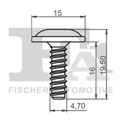CLIPS, ACOPERIRE DECORATIVA SI PROTECTIE FA1 11-70001.100 - Compatibil cu AUDI, SEAT, SKODA, VW