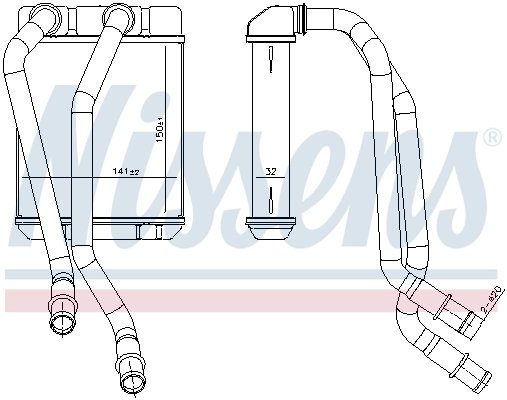 SCHIMBATOR CALDURA INCALZIRE HABITACLU NISSENS 707303 - Compatibil cu DACIA, RENAULT