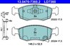 Set placute frana ATE 13.0470-7360.2