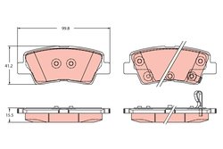 Set placute frana TRW GDB2353