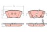 SET PLACUTE FRANA TRW GDB2353 - Compatibil cu HYUNDAI, KIA