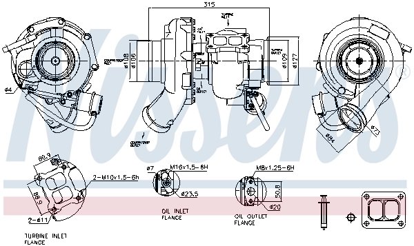 Turbina Nissens 93677