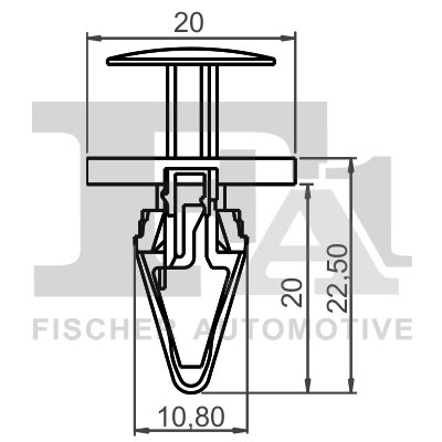 CLIPS, ACOPERIRE DECORATIVA SI PROTECTIE FA1 12-20007.10 - Compatibil cu OPEL