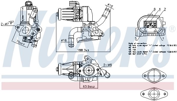 Supapa EGR Nissens 98232